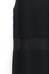 SWAYING/KNIT See-through Panel Sleeveless Dress SW22SSL06 Black PS49